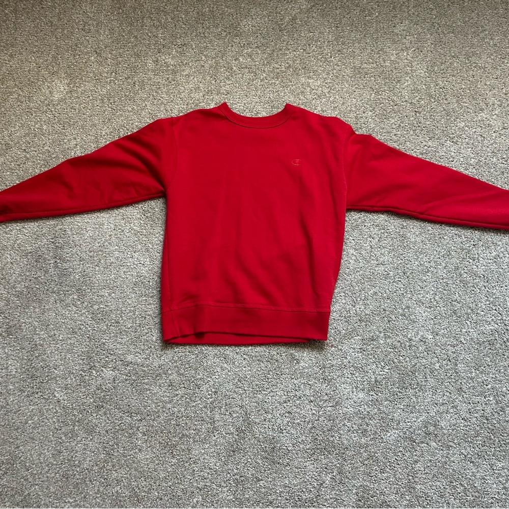 Red Champion Men's Crewneck Sweater